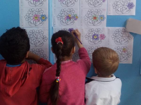 2/C Sınıf Öğretmenimiz Mustafa Çobandan Ödev Çiçeği Etkinliği